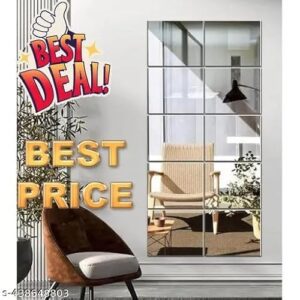WAKAI VISUAL Plastic Mirror Stickers for Wall... - Image 2