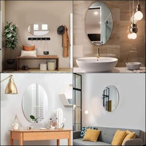 Oval Shape Adhesive Mirror Sticker for Wall o... - Image 9