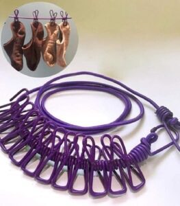 JEBISON Cloth Drying Rope with Hook Cloth Han... - Image 5