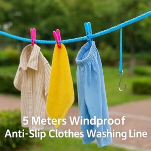 Sulfar Clothesline Drying Nylon Rope with Hoo... - Image 6