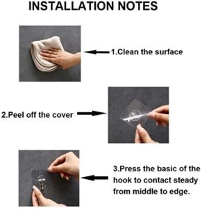 JIALTO Adhesive Hooks Kitchen Wall Hooks-Heav... - Image 6