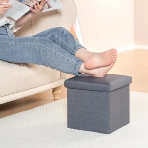 B FSOBEIIALEO Storage Ottoman Cube, Linen Sma... - Image 3