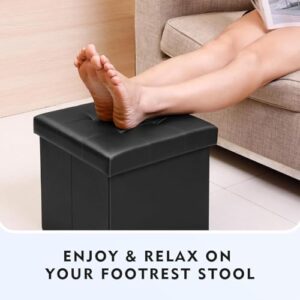 VIPREKHO Folding 15 Inches Storage Ottoman, L... - Image 9