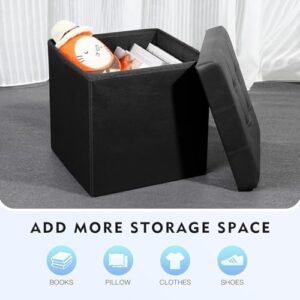VIPREKHO Folding 15 Inches Storage Ottoman, L... - Image 10