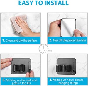 JIALTO 2 Pieces Stainless Steel Broom Holder ... - Image 10