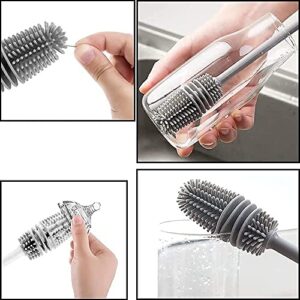XML Bottle Cleaning Brush Silicone Long Handl... - Image 5