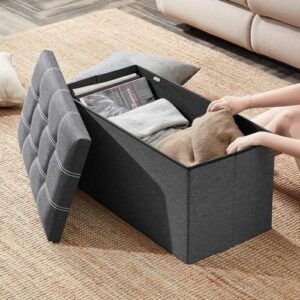 SKYFUN (LABEL) Folding Storage Ottoman, Long ... - Image 3