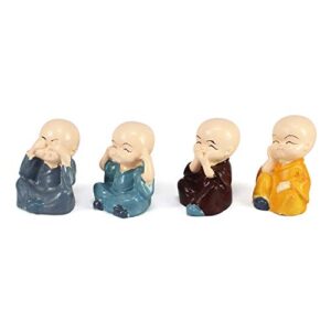 eCraftIndia Resin Set of 4 Little Monk B... - Image 7