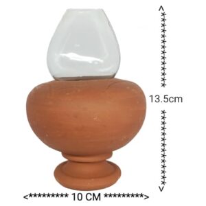 Chimney lamp Big | Terracotta Clay Glass... - Image 5