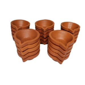 Handmade Terracotta Clay Diya for Puja a... - Image 2