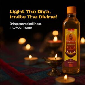 Granules Premium Pooja Oil for Diya – 50... - Image 3