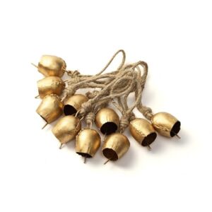 DULI Pack of 10 Rustic Mini Bell – Vintage Br... - Image 7