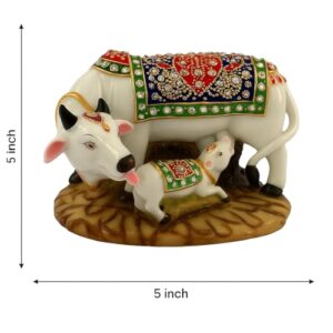 SVGG DECORS Kamdhenu Cow and Calf Idol –... - Image 3
