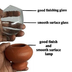 Chimney lamp Big | Terracotta Clay Glass... - Image 6