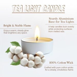 JD Fresh 100 Pieces Tealight Candles for Diwa... - Image 6