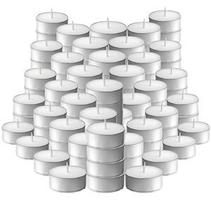 L'ner Tea Light Candles – Set of 100 Unscente... - Image 2