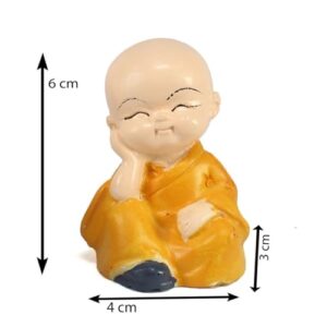 eCraftIndia Resin Set of 4 Little Monk B... - Image 5