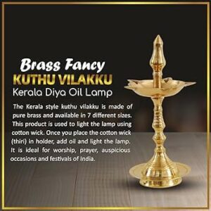 Copperika Premium Brass Diya Kerala Sama... - Image 6