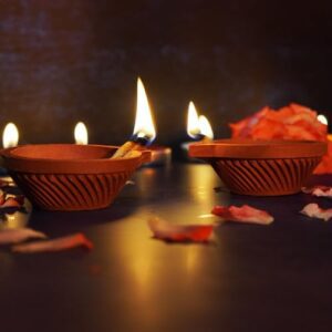 PujaNPujari Clay Diya Set of 50 | Diwali... - Image 3