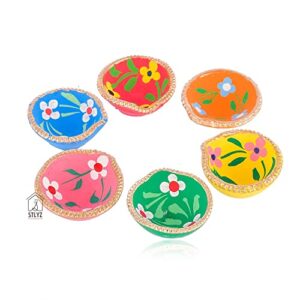 STLYZ Colourful Handmade Diyas for Diwal... - Image 8