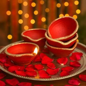 Clay Root Traditional Big Clay Diya – Re... - Image 5
