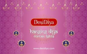 Desidiya Warm White Diya/Diwali Light Curtain... - Image 3
