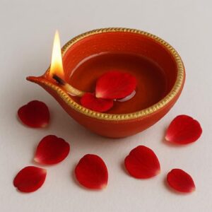 Clay Root Traditional Big Clay Diya – Re... - Image 2