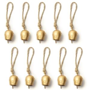 DULI Pack of 10 Rustic Mini Bell – Vintage Br... - Image 6
