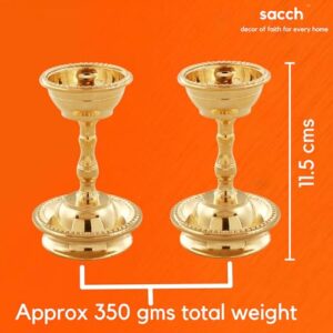 Sacch | Pure Brass Udupi Nanda Diya for ... - Image 7