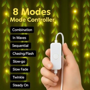 FLYNGO Artificial Leaf Curtain LED Strin... - Image 3