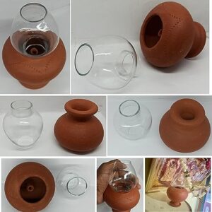 Chimney lamp Big | Terracotta Clay Glass... - Image 9