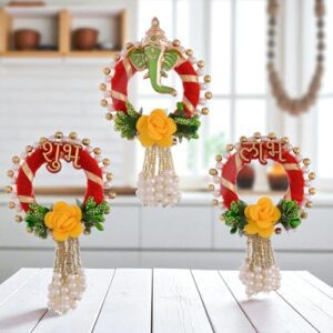 SAUDEEP INDIA 3 Inch Shubh Labh Door Hanging ... - Image 2