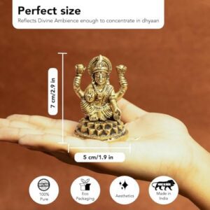 Pure Brass Ganesh Lakshmi Idol | Pital G... - Image 4