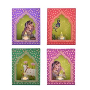 CraftVatika Jharokha Diyas Set of 6 with LED ... - Image 6