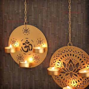 TIED RIBBONS Metal Wall Hanging Tealight Cand... - Image 5