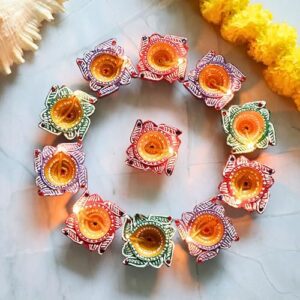 Indian Karigar 12 Diya for Diwali Diyas ... - Image 7
