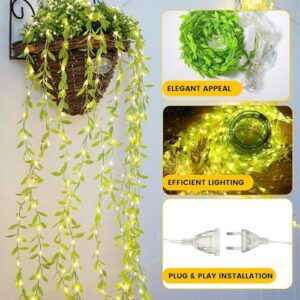 FLYNGO Artificial Leaf Curtain LED Strin... - Image 5