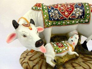 SVGG DECORS Kamdhenu Cow and Calf Idol –... - Image 4