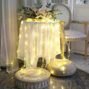 FLYNGO Artificial Leaf Curtain LED Strin... - Image 7