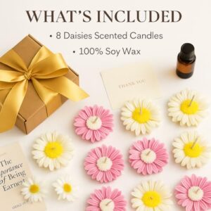 SERAAF 8Pcs Daisy Flower Floating Candles for... - Image 7