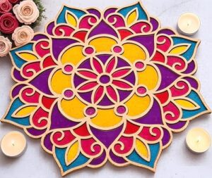 Reusable Rangoli Stencils Making Tools K... - Image 2