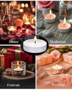 Homesake tealight Candles Unscented White Lon... - Image 7
