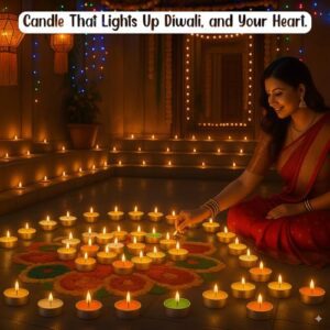 JD Fresh 100 Pieces Tealight Candles for Diwa... - Image 4