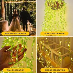 FLYNGO Artificial Leaf Curtain LED Strin... - Image 6