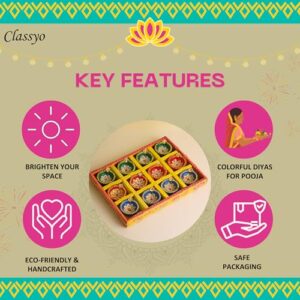 Classyo Mitti Diya Handmade Clay Diyas f... - Image 7