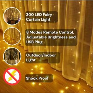 FLYNGO Fairy Curtain String Lights for D... - Image 3