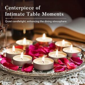ViMe Tealight Candles Pack of 50 | Unscented ... - Image 6