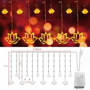 One94Store Lotus Curtain Lights 3 Meter 108 W... - Image 4