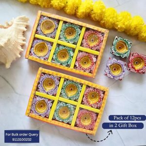 Indian Karigar 12 Diya for Diwali Diyas ... - Image 4