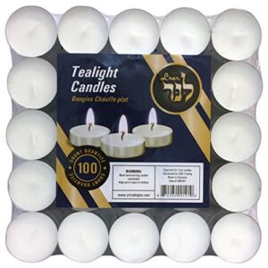 L'ner Tea Light Candles – Set of 100 Unscente... - Image 8